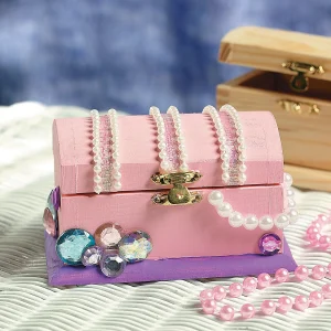 Diy Unfinished Wood Treasure Boxes - 12 Pc.<Oriental Trading Cheap