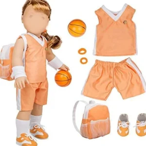 Oriental Trading Character Toys*Dress Along Dolly Basketball Uniform Outfit For American 18
