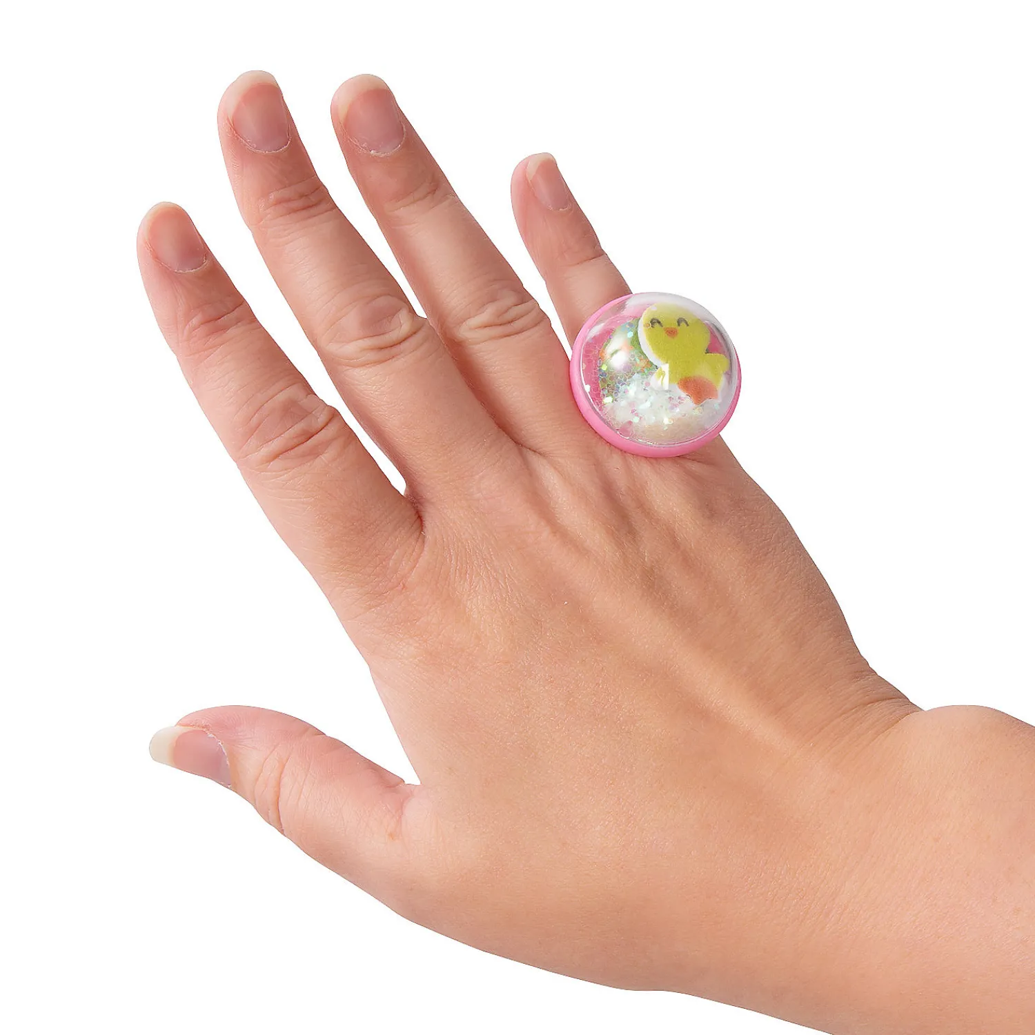 easter_bunny_chick__egg_s_1.webp Oriental Trading Rings*Easter Bunny, Chick & Egg Snow Globe Rings - 12 Pc.