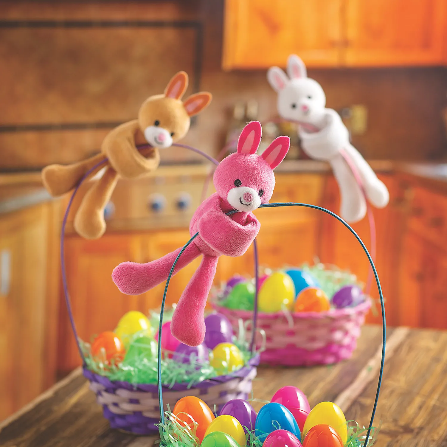 easter_hugging_stuffed_bu_1.webp Oriental Trading Fidget Toys & Spinners*Easter Hugging Stuffed Bunny Slap Bracelets - 12 Pc.