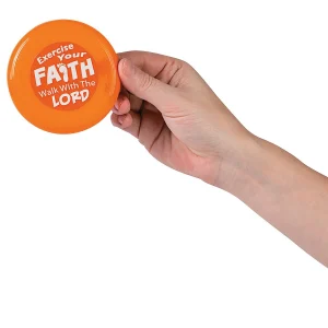 Exercise Your Faith Mini Flying Discs - 12 Pc.<Oriental Trading Clearance