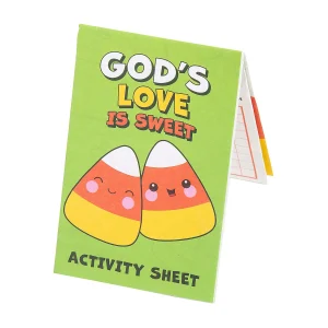 Oriental Trading Activity Books*Faith Candy Corn Fold-Up Activity Sheets - 24 Pc.