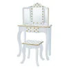 Oriental Trading Pretend Play*Fantasy Fields - Fashion Polka Dot Prints Gisele Play Vanity Set - White / Gold