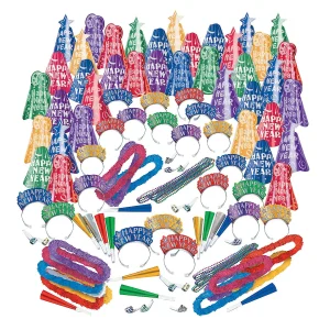 Oriental Trading Hat & Tote Bag Assortments*Fantasy Jeweltone New Year's Eve Party For 100
