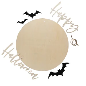Felt Bat Happy Halloween Wood Sign Craft Kit - Makes 1<Oriental Trading Sale