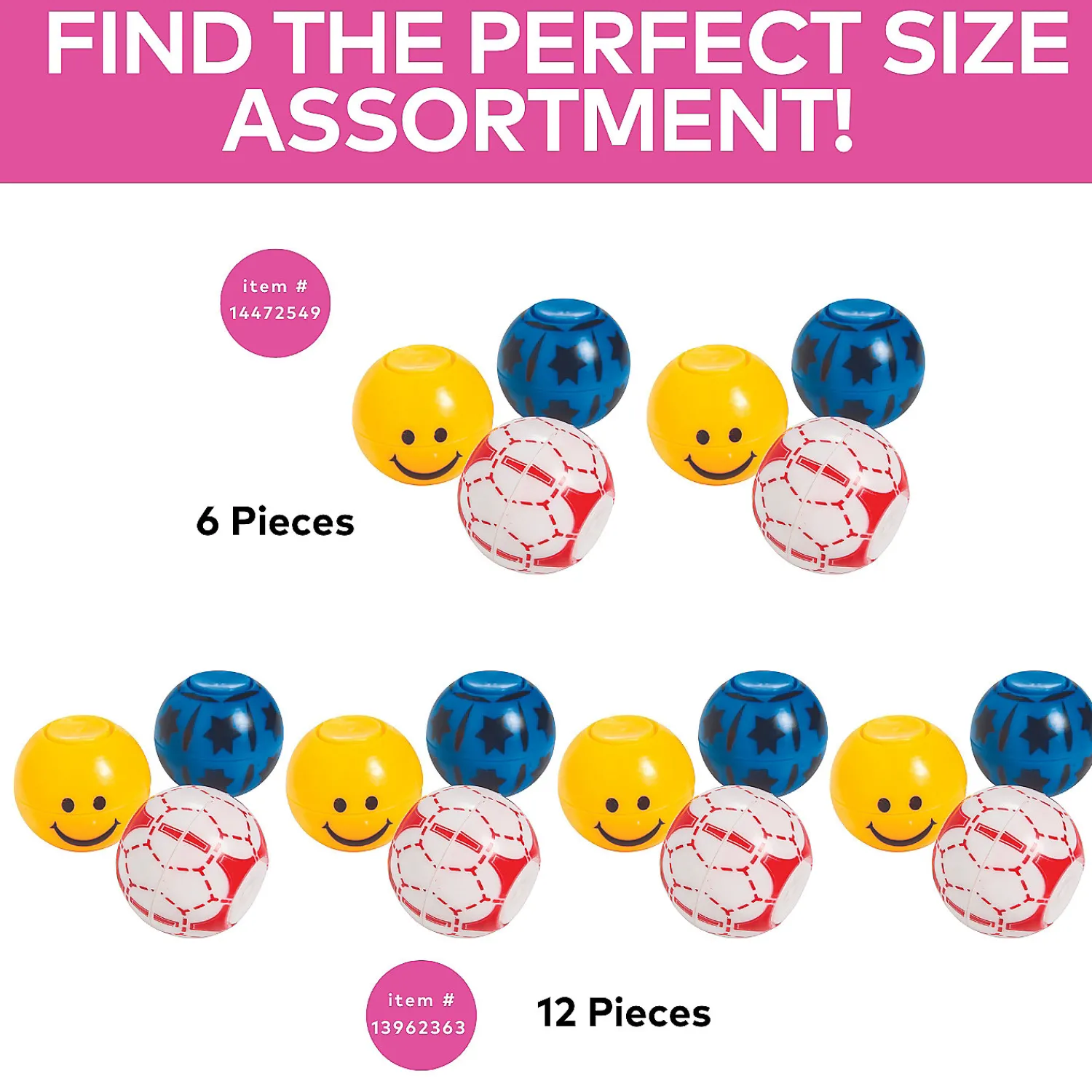 fidget_spinner_balls___pc_1.webp Oriental Trading Fidget Toys & Spinners*Fidget Spinner Balls - 12 Pc.