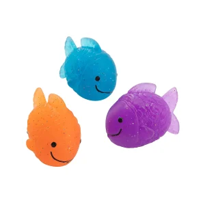 Fish-Shaped Bouncy Balls - 12 Pc.<Oriental Trading New