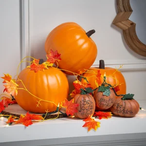 Foam Orange Pumpkin Halloween Decoration<Oriental Trading Clearance