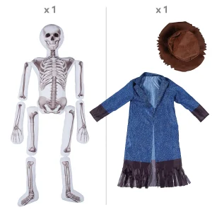 5-Foot Skeleton Plush Scarecrow Outfit Kit - 3 Pc.<Oriental Trading Shop