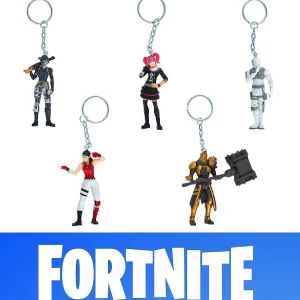 Oriental Trading Character Toys*Fortnite Keychains 5Pk Elite Agent Lace Scratch Scarlet Ultima Knight Gold Pmi International
