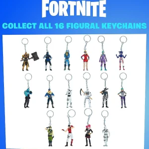 Oriental Trading Character Toys*Fortnite Keychains 5Pk Elite Agent Lace Scratch Scarlet Ultima Knight Gold Pmi International