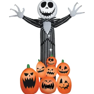 9 Ft. Airblown Inflatable Giant Animated Jack Skellington Halloween Yard Decoration<Oriental Trading Clearance