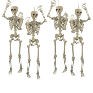5 Ft. Life Size Posable Skeleton Halloween Decoration - 4 Pc.<Oriental Trading Clearance