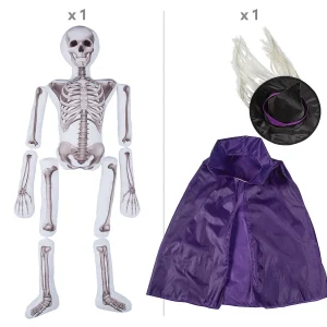 5-Ft. Skeleton Plush Witch Outfit Kit - 3 Pc.<Oriental Trading Discount