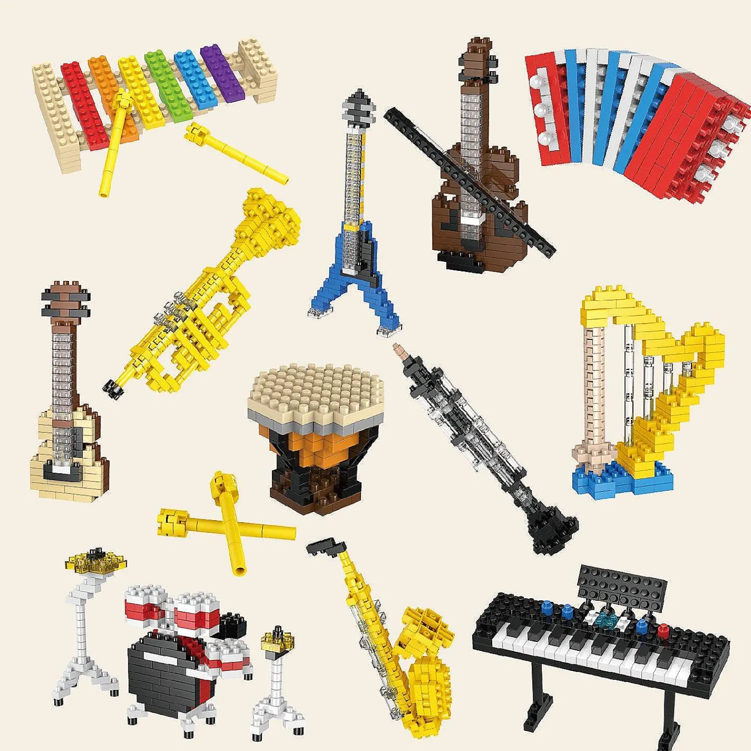 fun_little_toys__music_th_0.webp Oriental Trading Building Blocks*Fun Little Toys - Music Themed Mini Building Blocks