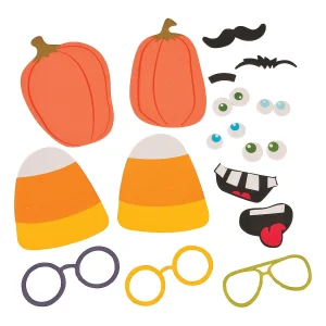 Funny Halloween Face Magnet Craft Kit - Makes 12<Oriental Trading New