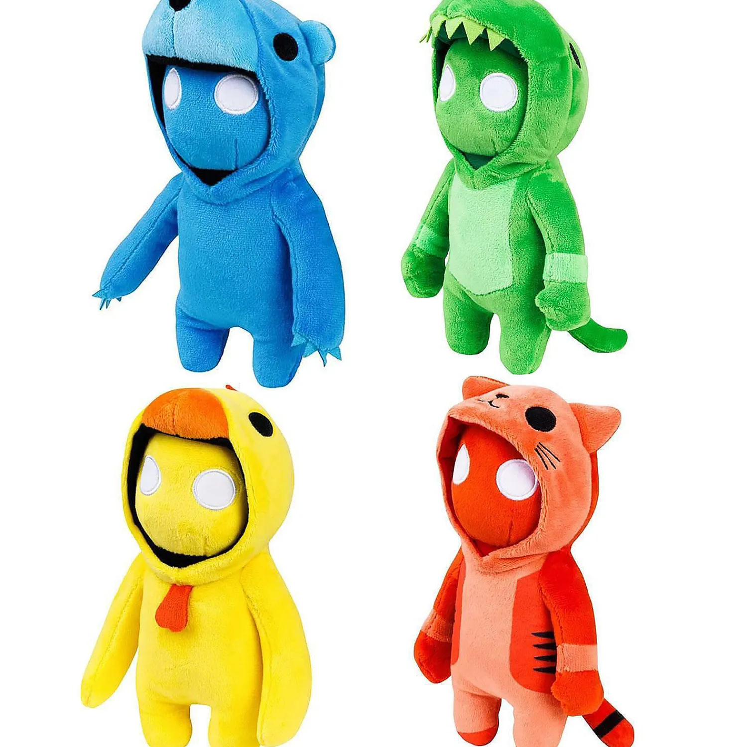 gang_beasts__plush_pk_red_0.webp Oriental Trading Character Toys*Gang Beasts 8" Plush 4Pk Red Cat Yellow Chicken Green Dragon Blue Bear Bundle Set Pmi International