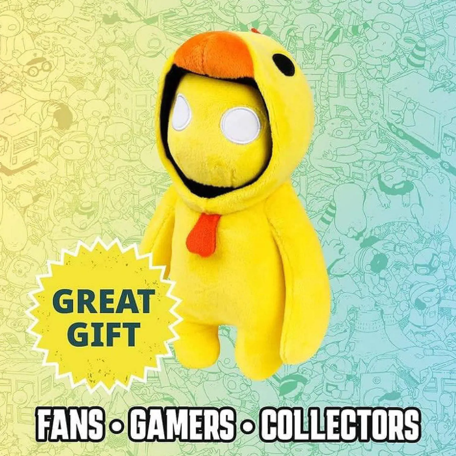gang_beasts__plush_pk_red_1.webp Oriental Trading Character Toys*Gang Beasts 8" Plush 4Pk Red Cat Yellow Chicken Green Dragon Blue Bear Bundle Set Pmi International