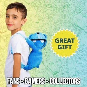 Oriental Trading Character Toys*Gang Beasts Blue Bear Plush Backpack School Bag Video Game Character Pmi International