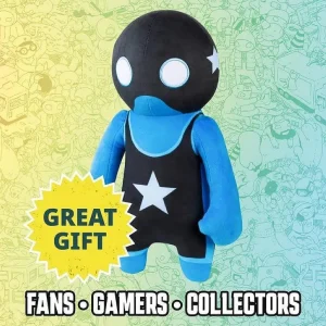 Oriental Trading Character Toys*Gang Beasts Blue Wrestler Plush 12
