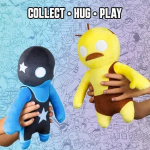 Oriental Trading Character Toys*Gang Beasts Blue Wrestler Plush 12