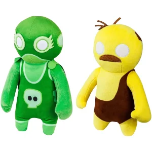 Oriental Trading Character Toys*Gang Beasts Yellow And Green Wrestler Plush 2Pk 12