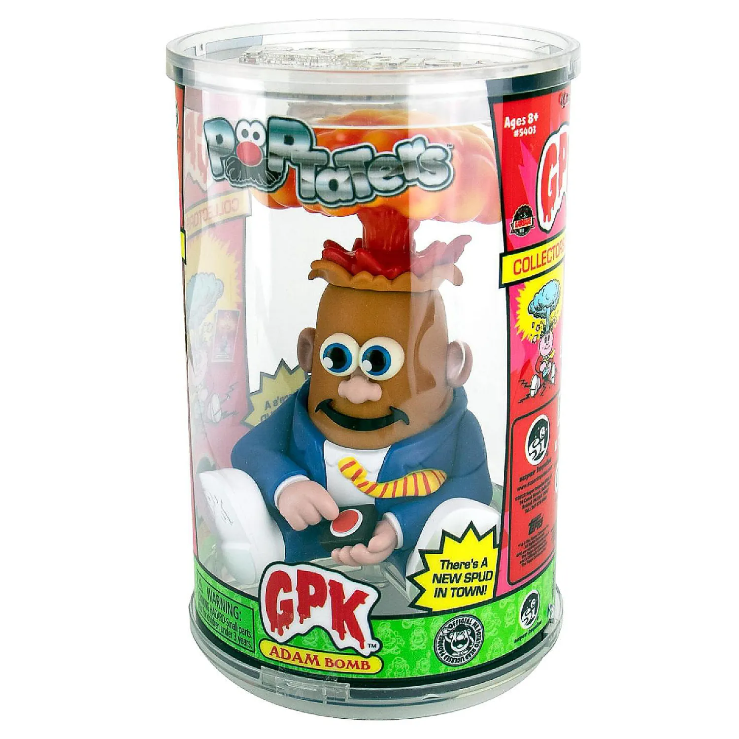 garbage_pail_kids__inch_p_0.webp Oriental Trading Character Toys*Garbage Pail Kids 4 Inch Poptater Figure Adam Bomb