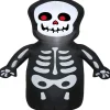 Gemmy Airblown Happy Skeleton 3.5 Ft Tall Multicolored<Oriental Trading Hot