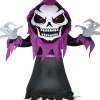 Gemmy Airblown Skeleton Reaper With Red Led Eyes Giant 10.5 Ft Tall Multicolored<Oriental Trading Hot