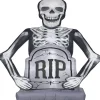 Gemmy Photorealistic Airblown Skeleton With Tombstone Giant 10 Ft Tall Multicolored<Oriental Trading Best Sale