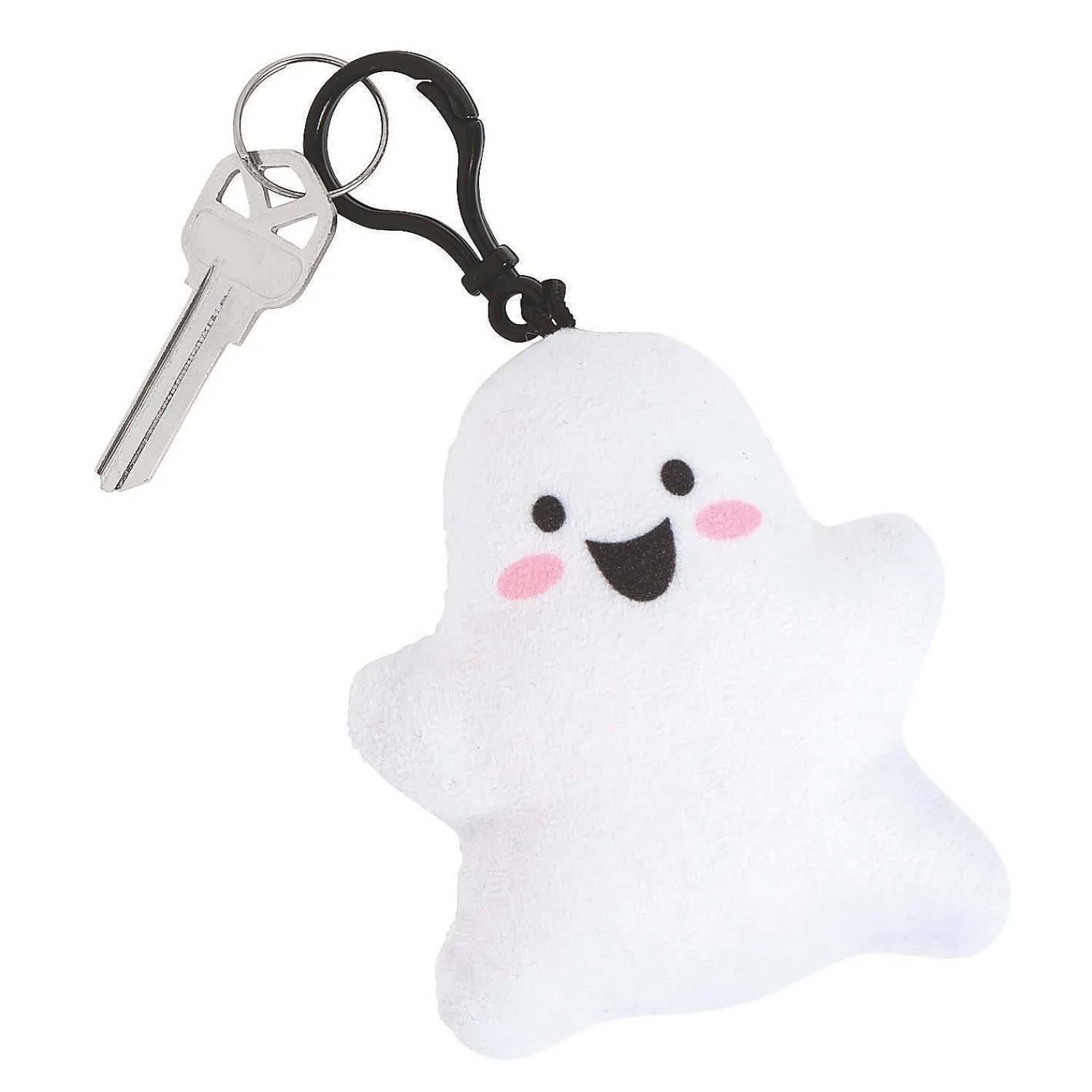 ghost_plush_backpack_clip_0-1.webp Oriental Trading Stuffed Animals & Plush Toys*Ghost Plush Backpack Clip Keychains - 12 Pc.