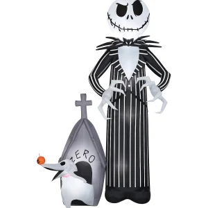 Giant Jack Skellington And Zero Airblown<Oriental Trading Best Sale