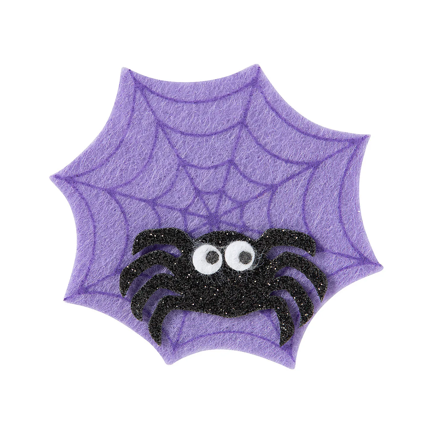 glitter_felt_halloween_sp_0.webp Glitter Felt Halloween Spider Pin Craft Kit - Makes 12<Oriental Trading Outlet