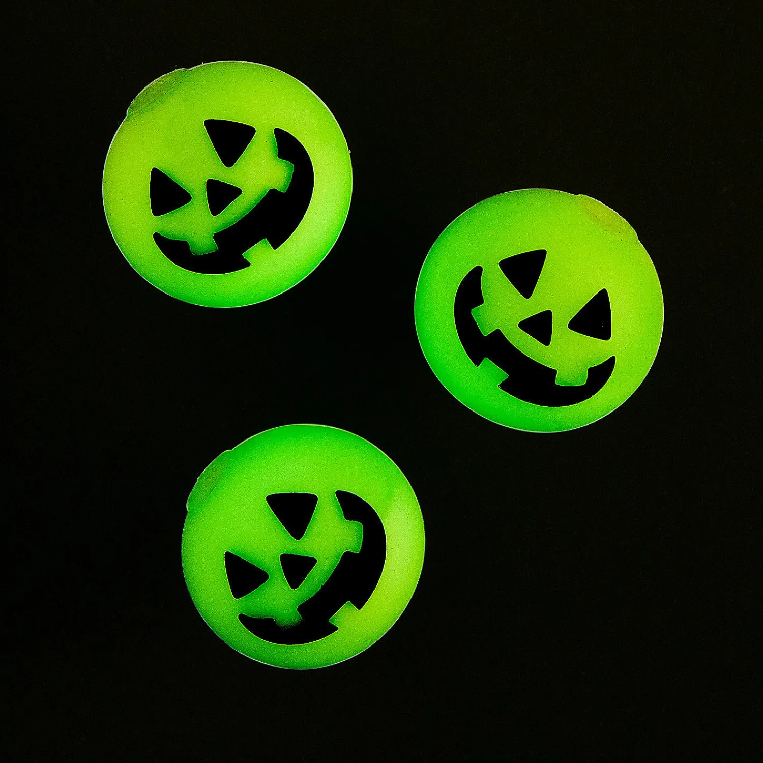 glowinthedark_jackolanter_0-1.webp Oriental Trading Stress Balls & Toys*Glow-In-The-Dark Jack-O'-Lantern Halloween Squeeze Balls - 12 Pc.