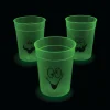 Glow-In-The-Dark Spooky Face Halloween Bpa-Free Plastic Cups - 12 Ct.<Oriental Trading Cheap