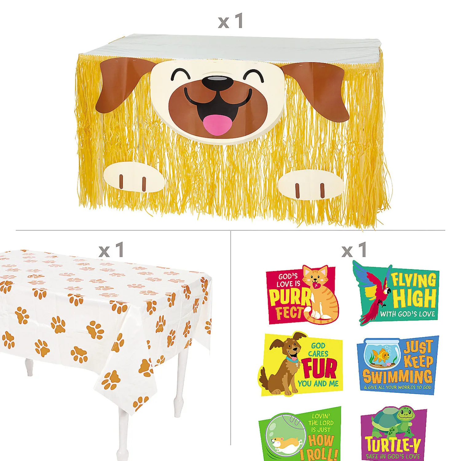 god_cares_fur_you_trunkor_2-1.webp God Cares Fur You Trunk-Or-Treat Decorating Kit - 8 Pc.<Oriental Trading Clearance