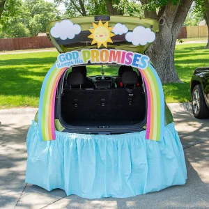 God Keeps His Promises Rainbow Trunk-Or-Treat Decorating Kit – 8 Pc.<Oriental Trading Sale
