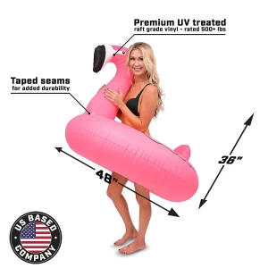 Gofloats Flamingo Party Tube Inflatable Raft, Float In Style (For Adults And Kids)<Oriental Trading Clearance