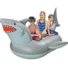 Gofloats Giant Inflatable Shark Pool Float With Shark Drink Float<Oriental Trading Best Sale