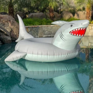 Gofloats 'Great White Bite' Shark Party Tube Inflatable Raft - Fun Pool Float For Adults And Kids<Oriental Trading New