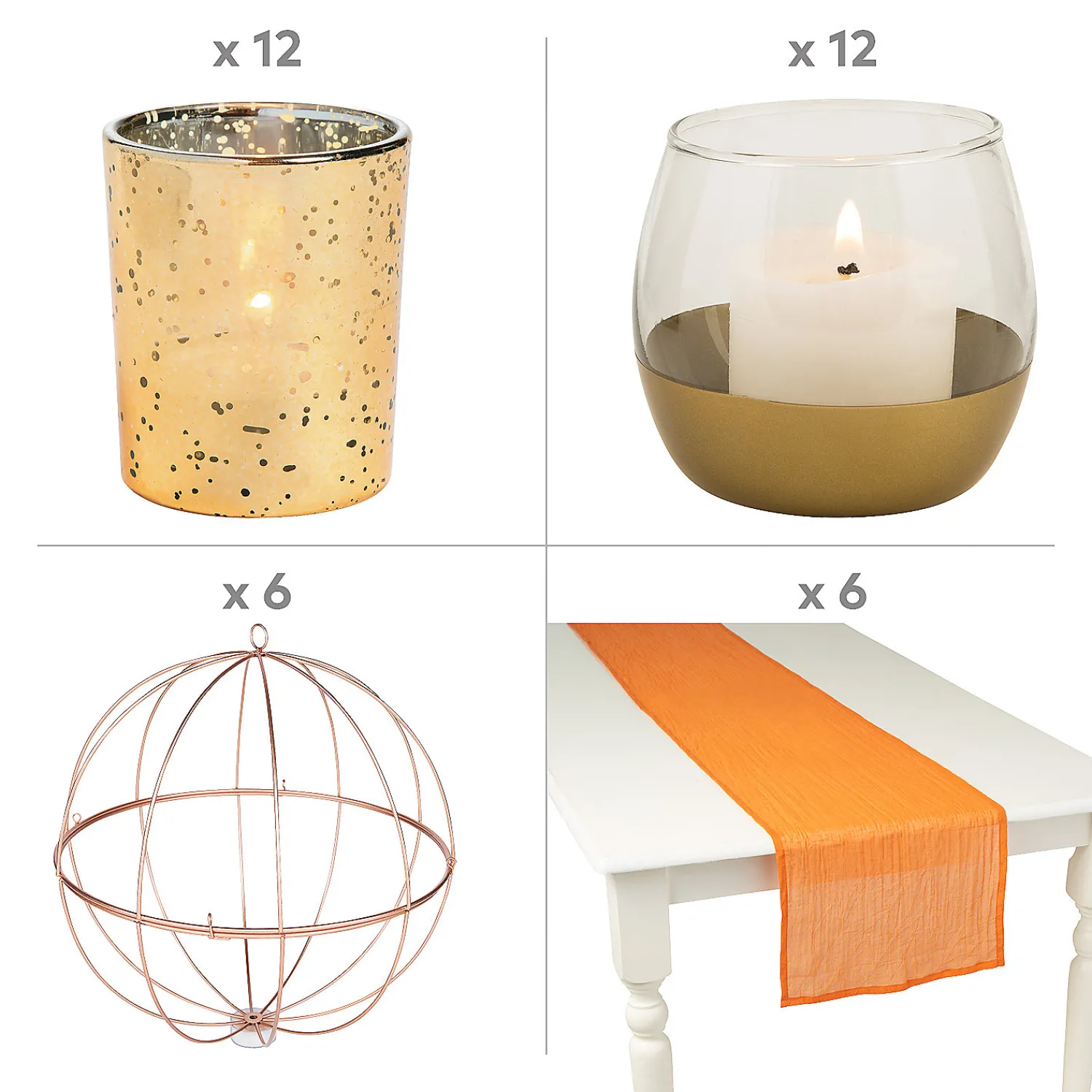gold_accent_centerpiece_k_1.webp Gold Accent Centerpiece Kit For 6 Tables<Oriental Trading Store
