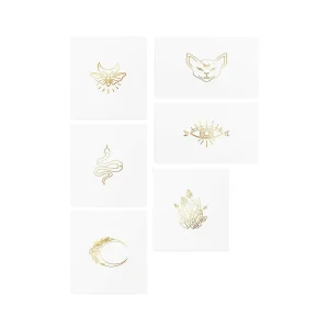 Oriental Trading Temporary Tattoos*Gold Magic Tattoo Set