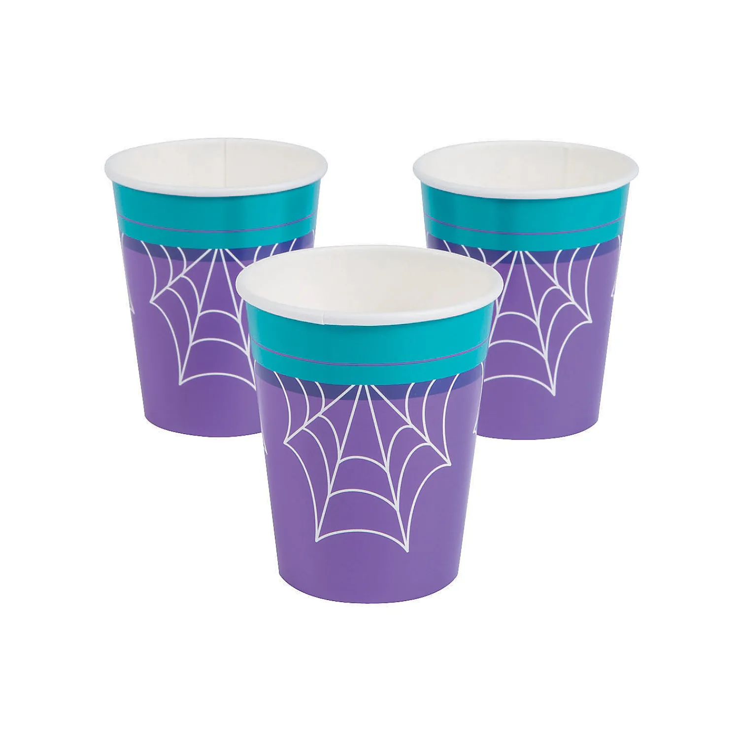 goofy_ghouls_spider_web_p_0.webp Goofy Ghouls Spider Web Paper Cups - 8 Ct.<Oriental Trading Shop