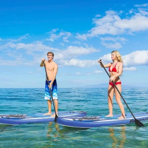 Goplus 11' Inflatable Stand Up Paddle Board Sup W/Carrying Bag Aluminum Paddle<Oriental Trading Best Sale