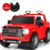 Oriental Trading Toy Cars*Goplus 12V 2-Seater Licensed Gmc Ride On Truck Rc Electric Car W/Storage Box Red