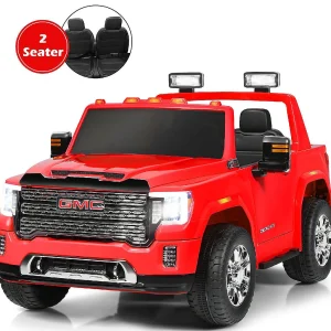 Oriental Trading Toy Cars*Goplus 12V 2-Seater Licensed Gmc Ride On Truck Rc Electric Car W/Storage Box Red