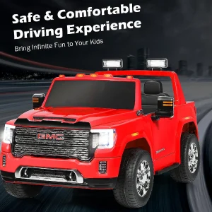 Oriental Trading Toy Cars*Goplus 12V 2-Seater Licensed Gmc Ride On Truck Rc Electric Car W/Storage Box Red