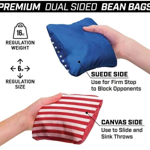 Gosports Dual Sided Cornhole Bean Bags | Slide & Stop Regulation Tournament Bean Bags Set Of 8<Oriental Trading Flash Sale