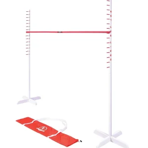 Gosports Get Low Limbo Premium Wooden Limbo Game, Sets Up In Seconds - Fun For Kids & Adults, White, Red<Oriental Trading Fashion
