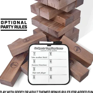 Gosports Giant Wooden Toppling Tower - Brown<Oriental Trading Fashion